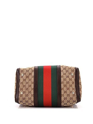 Gucci Vintage Web Boston Bag GG Canvas Medium (view 2)