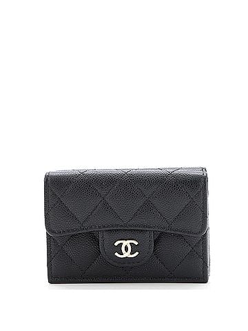 Chanel Trifold Classic Flap Wallet Quilted Caviar Small (view 1)