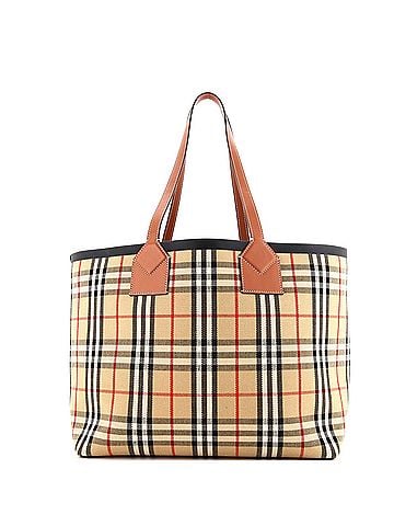 Burberry London Tote Vintage Check Canvas Medium (view 1)