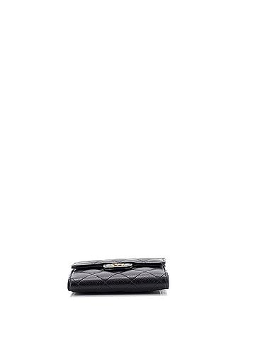 Chanel CC Compact Classic Flap Wallet Quilted Caviar (view 2)
