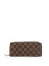 Louis Vuitton 100% Coatead Canvas Brown Clemence Wallet Damier One size - photo 1