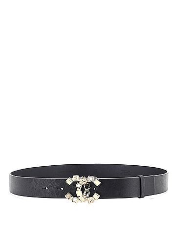 Chanel CC Buckle Belt Leather with Crystal Embellished Metal Medium (view 2)