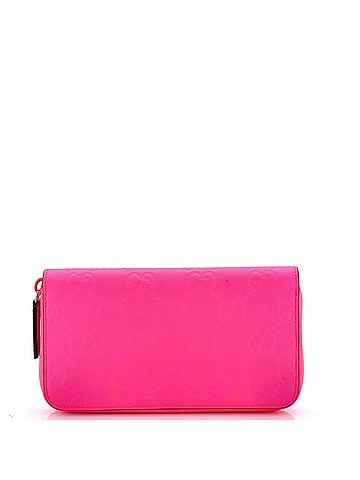 Gucci Zip Around Wallet GG Rubber Effect Leather (view 1)