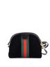 Gucci 100% Suede Black Ophidia Dome Shoulder Bag Suede Small One size - photo 4