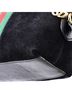 Gucci 100% Suede Black Ophidia Dome Shoulder Bag Suede Small One size - photo 6