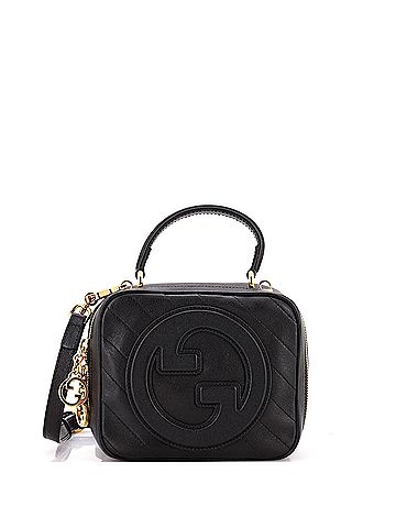 Gucci Blondie NM Top Handle Shoulder Bag Diagonal Quilted Leather (view 1)