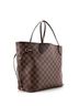 Louis Vuitton 100% Coatead Canvas Brown Neverfull NM Tote Damier MM One size - photo 3