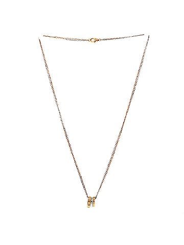 Cartier Love 3 Ring Pendant Necklace 18K Rose Gold and 18K White Gold with 6 Diamonds (view 2)