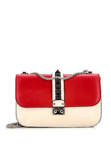 Valentino Garavani Glam Lock Shoulder Bag Leather Medium (view 1)