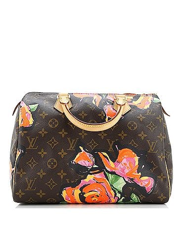 Louis Vuitton Speedy Handbag Limited Edition Monogram Roses 30 (view 1)