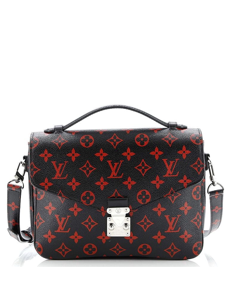 Louis Vuitton 100% Coatead Canvas Red Black Pochette Metis Limited Edition Monogram Infrarouge One size - photo 1