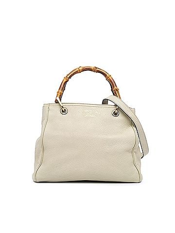 Gucci Small Calfskin Bamboo Shopper Satchel (view 1)