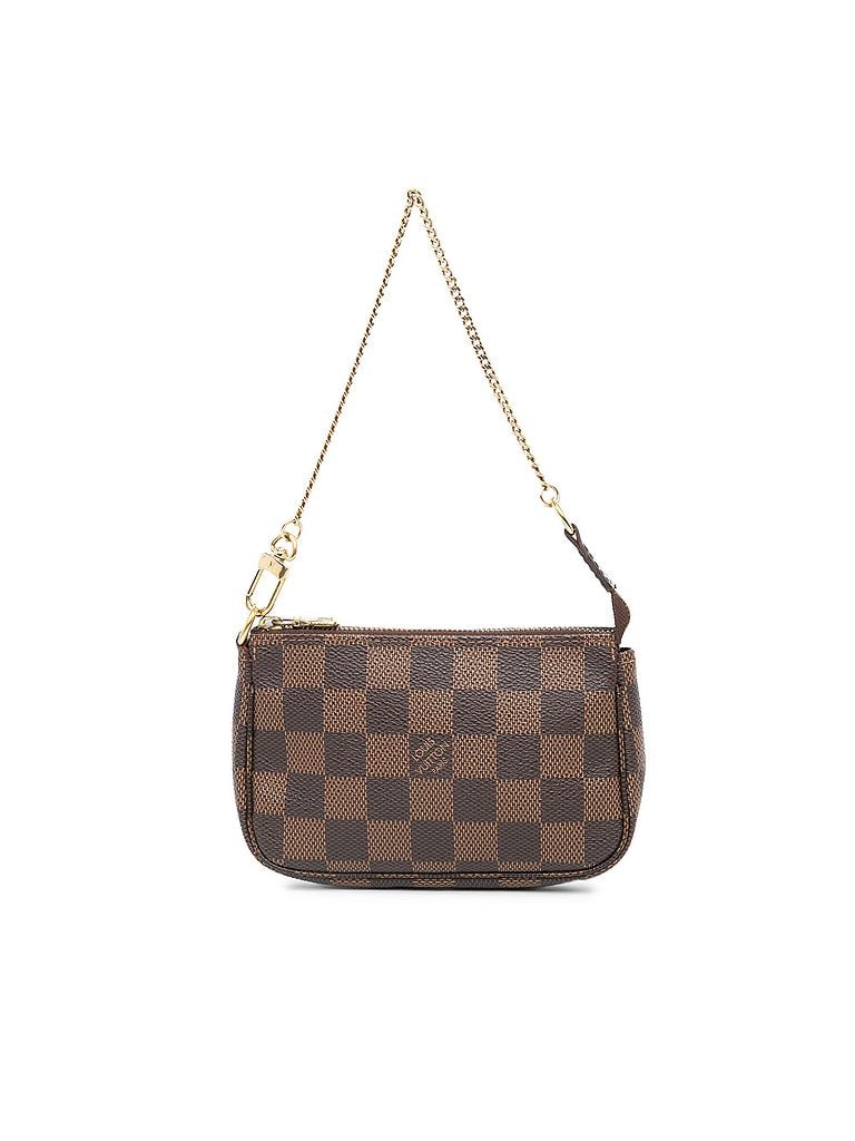 Louis Vuitton 100% Coated Canvas Brown Damier Ebene Mini Pochette Accessoires One size - photo 1
