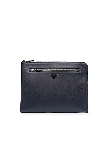 Prada Saffiano Lux Zip Portfolio (view 1)