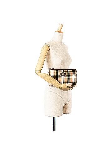 Burberry Haymarket Check Canvas Clutch (view 2)