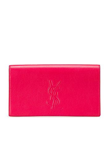 Yves Saint Laurent Large Leather Belle De Jour Clutch (view 1)