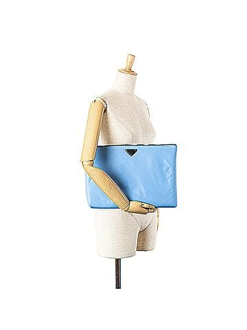 Prada Tessuto Padded Zip Clutch (view 2)