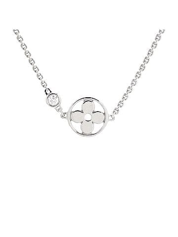 Louis Vuitton Idylle Blossom Necklace 18K White Gold with Diamond (view 1)