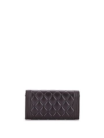 Chanel Boy Flap Wallet Quilted Lambskin Long (view 2)