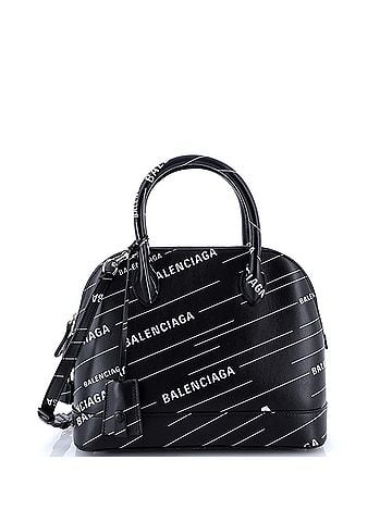 Balenciaga Logo Ville Bag Printed Leather Small (view 1)