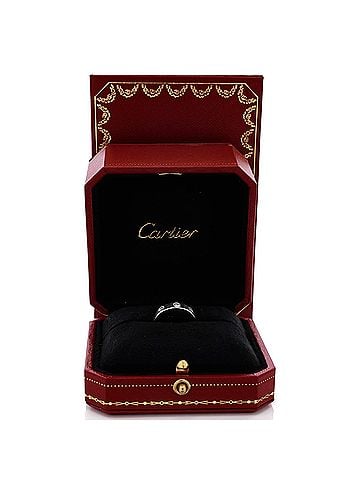 Cartier Love Wedding Band 1 Diamond Ring 18K White Gold with Diamond (view 2)