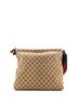 Gucci 100% Canvas Plain Brown Front Pocket Web Messenger GG Canvas Medium One size - photo 4