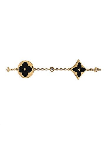 Louis Vuitton Color Blossom BB Multi Motif Bracelet 18K Yellow Gold with Onyx and Diamonds (view 1)