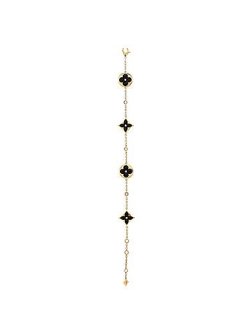 Louis Vuitton Color Blossom BB Multi Motif Bracelet 18K Yellow Gold with Onyx and Diamonds (view 2)