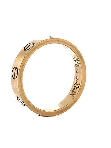 Cartier Love Wedding Band Ring 18K Yellow Gold (view 2)