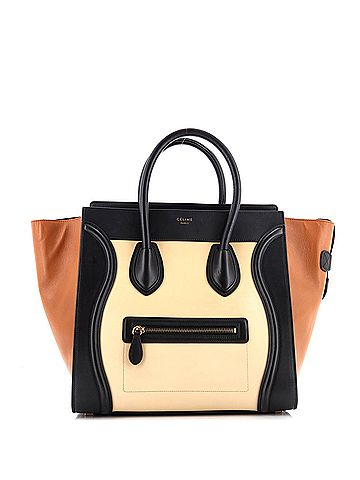 Céline Tricolor Luggage Bag Leather Mini (view 1)