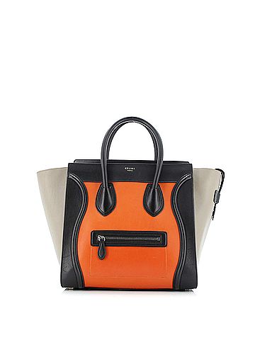 Céline Tricolor Luggage Bag Leather Mini (view 1)