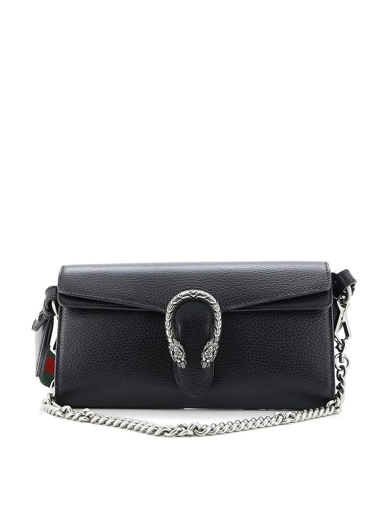 Gucci 100% Leather Black Dionysus East-West Flap Bag Leather Small One size - photo 1