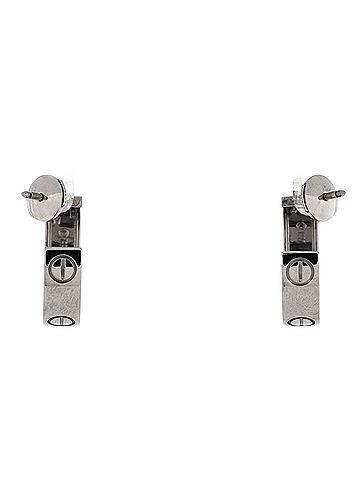 Cartier Love Hoop Earrings 18K White Gold 5.5mm (view 2)
