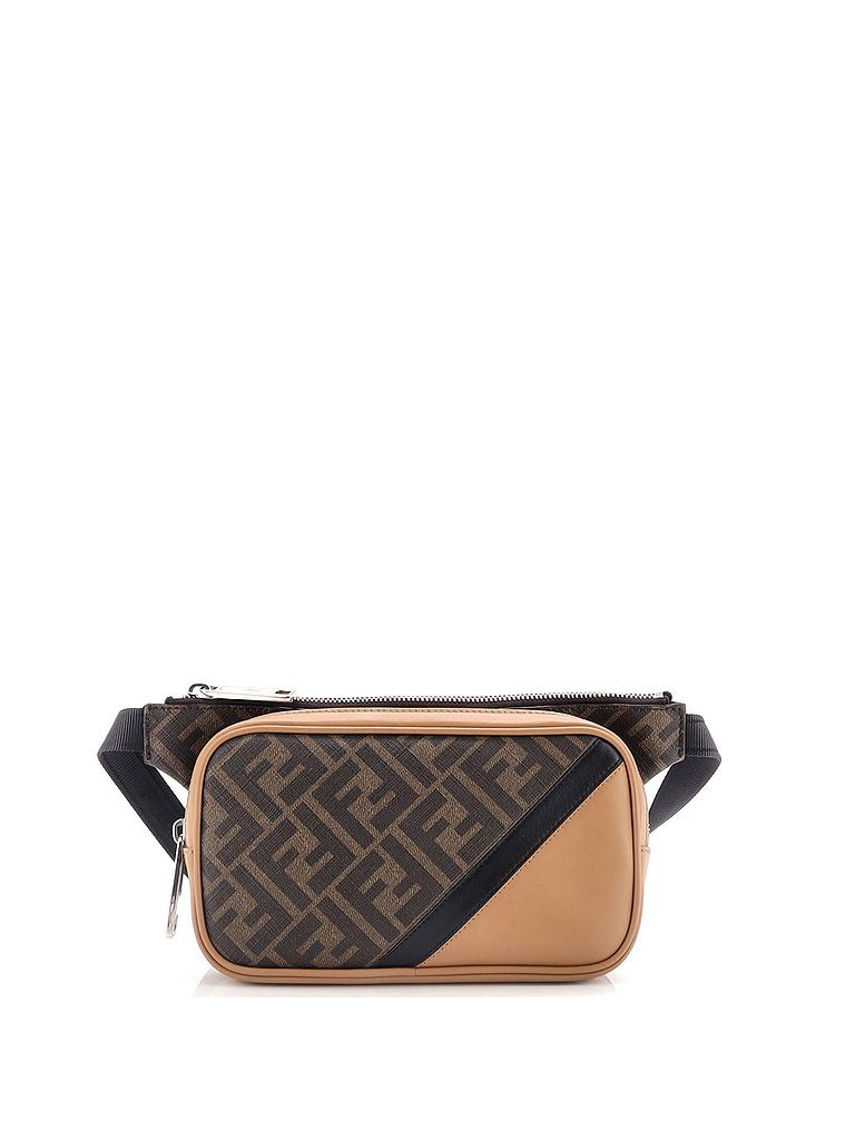 Fendi Zucca Brown Canvas Flat Pouch main image 1
