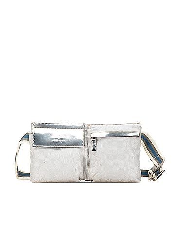 Gucci GG Canvas Web Double Pocket Belt Bag (view 1)