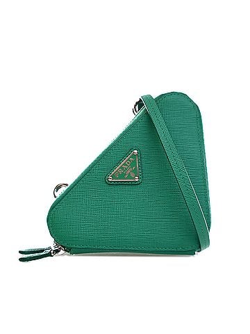 Prada Mini Saffiano Lux Double Triangle Satchel (view 1)