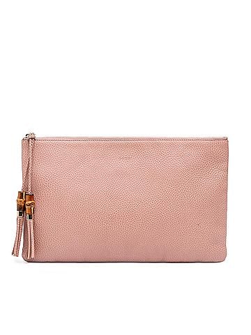 Gucci Bamboo Tassel Leather Clutch (view 1)