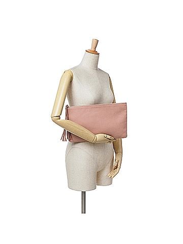 Gucci Bamboo Tassel Leather Clutch (view 2)
