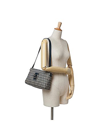 Fendi Zucchino Canvas Shoulder Bag (view 2)