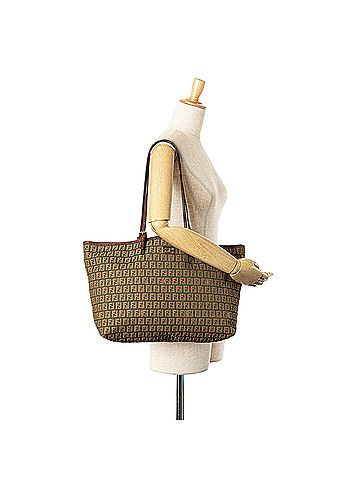 Fendi Large Zucchino Canvas Tote (view 2)