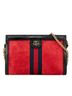 Gucci 100% Suede Red Small Suede Ophidia Chain Crossbody One size - photo 1