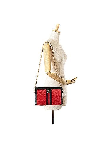 Gucci Small Suede Ophidia Chain Crossbody (view 2)