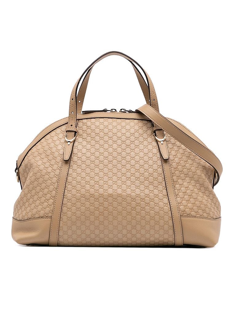 Gucci 100% Leather Brown Large Microguccissima Nice Dome Satchel One size - photo 1