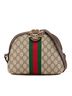 Gucci 100% Coated Canvas Brown Small GG Supreme Ophidia Dome Crossbody Bag One size - photo 1