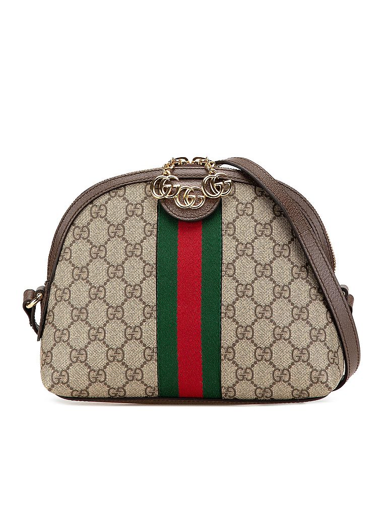 Gucci 100% Coated Canvas Brown Small GG Supreme Ophidia Dome Crossbody Bag One size - photo 1
