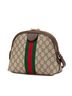 Gucci 100% Coated Canvas Brown Small GG Supreme Ophidia Dome Crossbody Bag One size - photo 3