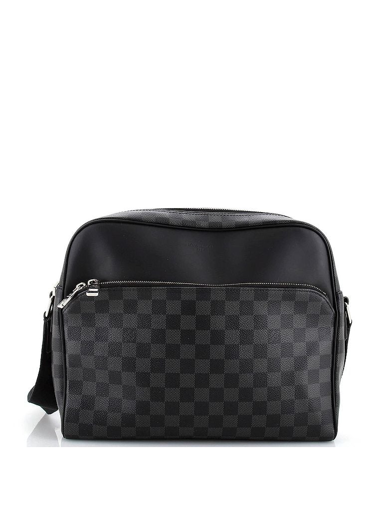 Louis Vuitton 100% Coatead Canvas Black Dayton Reporter Bag Damier Graphite MM One size - photo 1