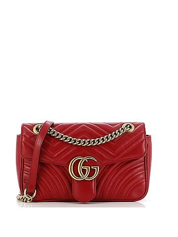 Gucci GG Marmont Flap Bag Matelasse Leather Small (view 1)