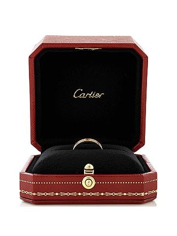 Cartier Love Wedding Band Pave Diamonds Ring 18K Yellow Gold and Diamonds Small (view 2)