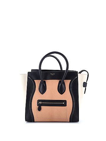 Céline Tricolor Luggage Bag Leather Mini (view 1)